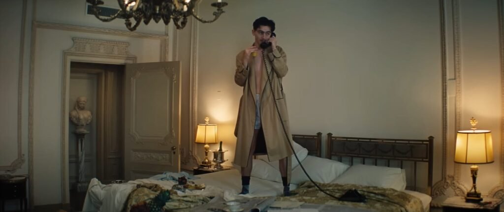 marty standing on bed